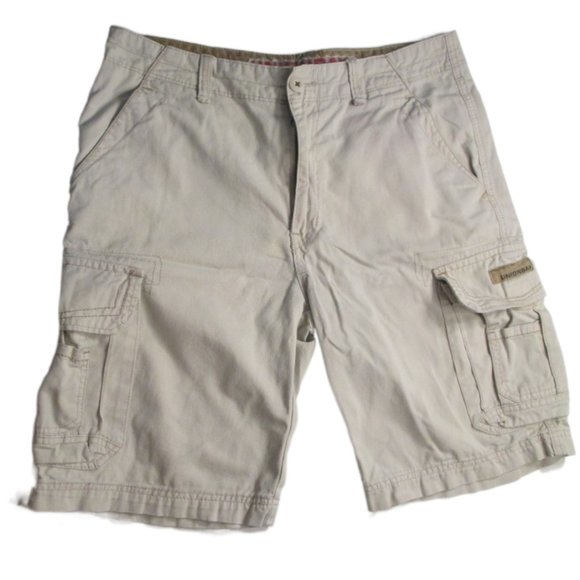 UNIONBAY Shorts Union Bay Mens Tan Khaki Cargo Utility Cotton